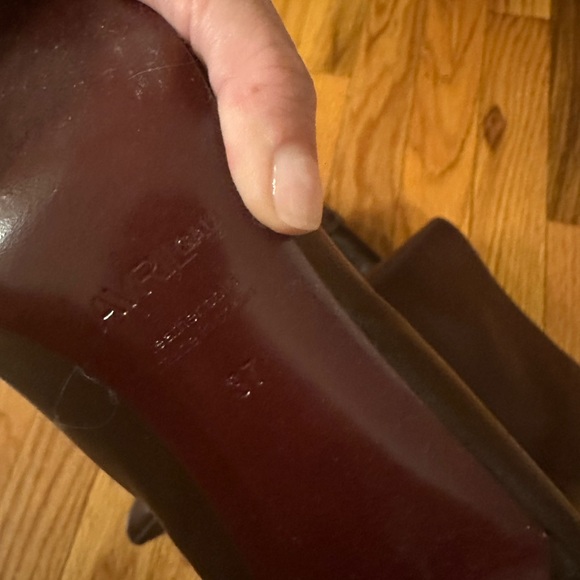 Clergerie Rare purple brown leather boots - Picture 4 of 9